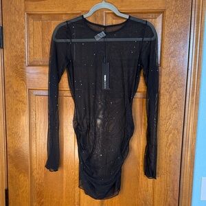 Sheer Black Swim Coverup